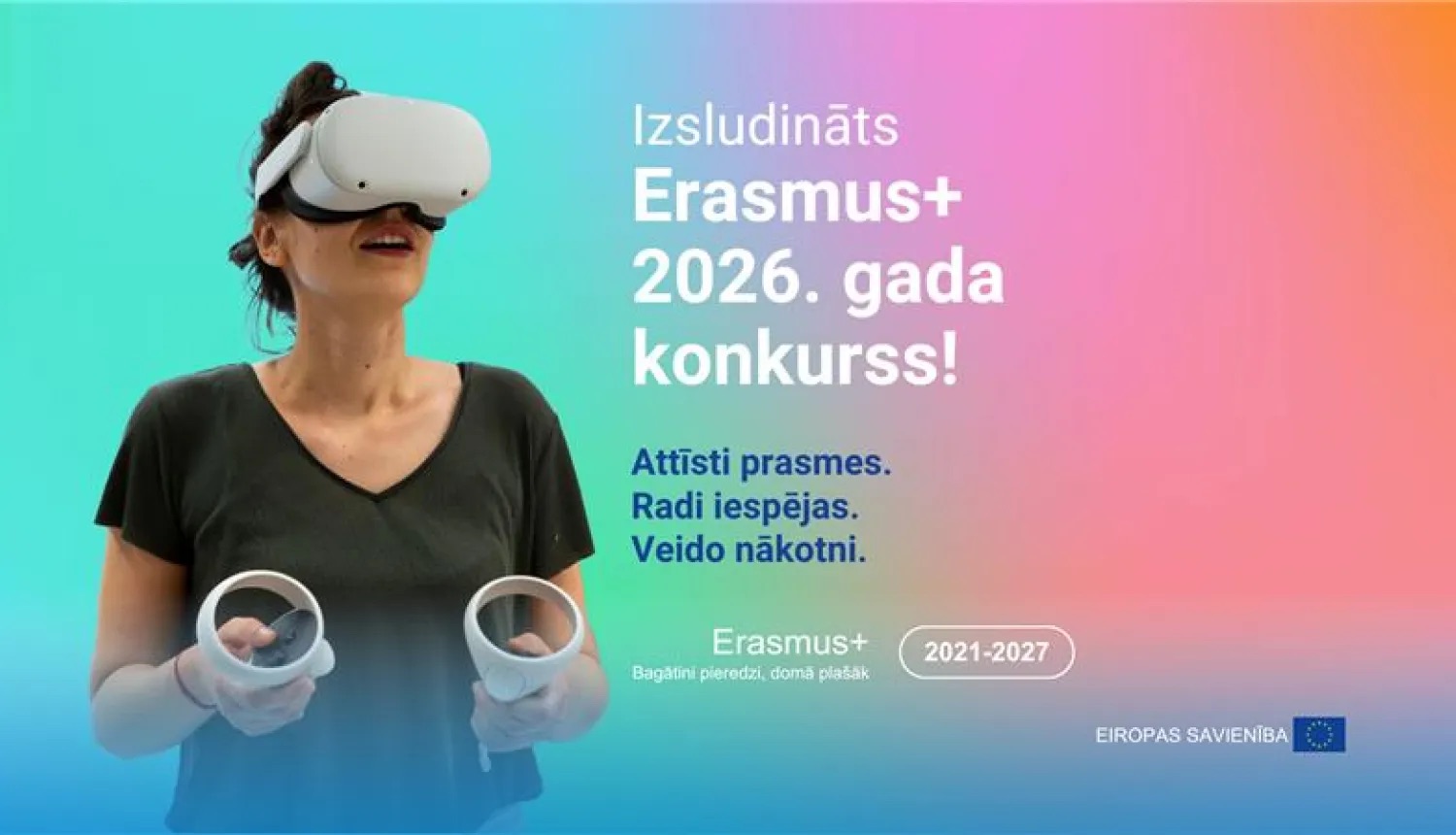Erasmus+ 2026 plakāts